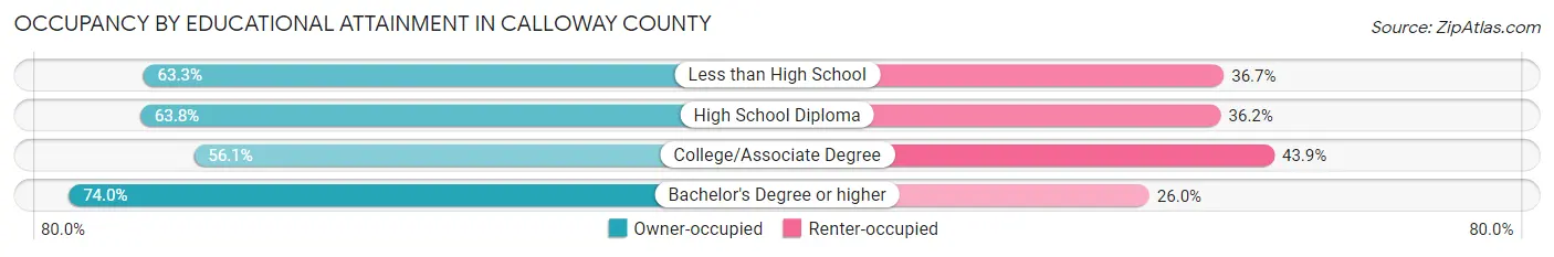 Occupancy by Educational Attainment in Calloway County