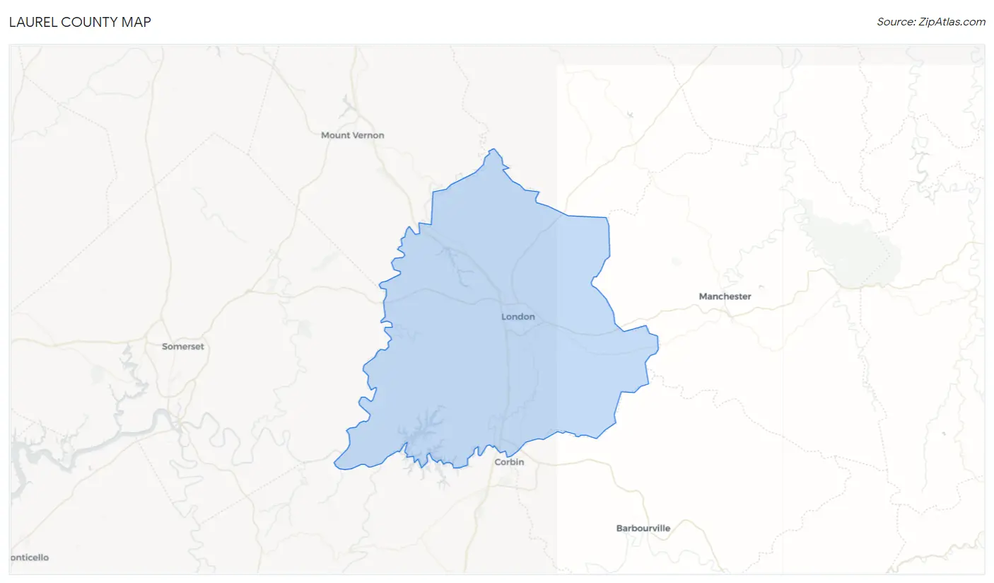 Laurel County Map