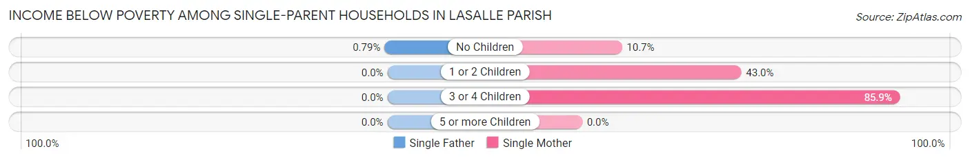 Income Below Poverty Among Single-Parent Households in LaSalle Parish