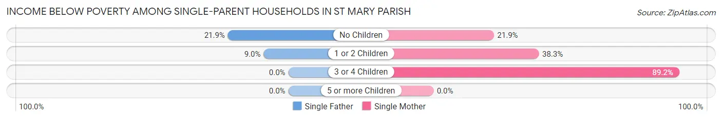 Income Below Poverty Among Single-Parent Households in St Mary Parish