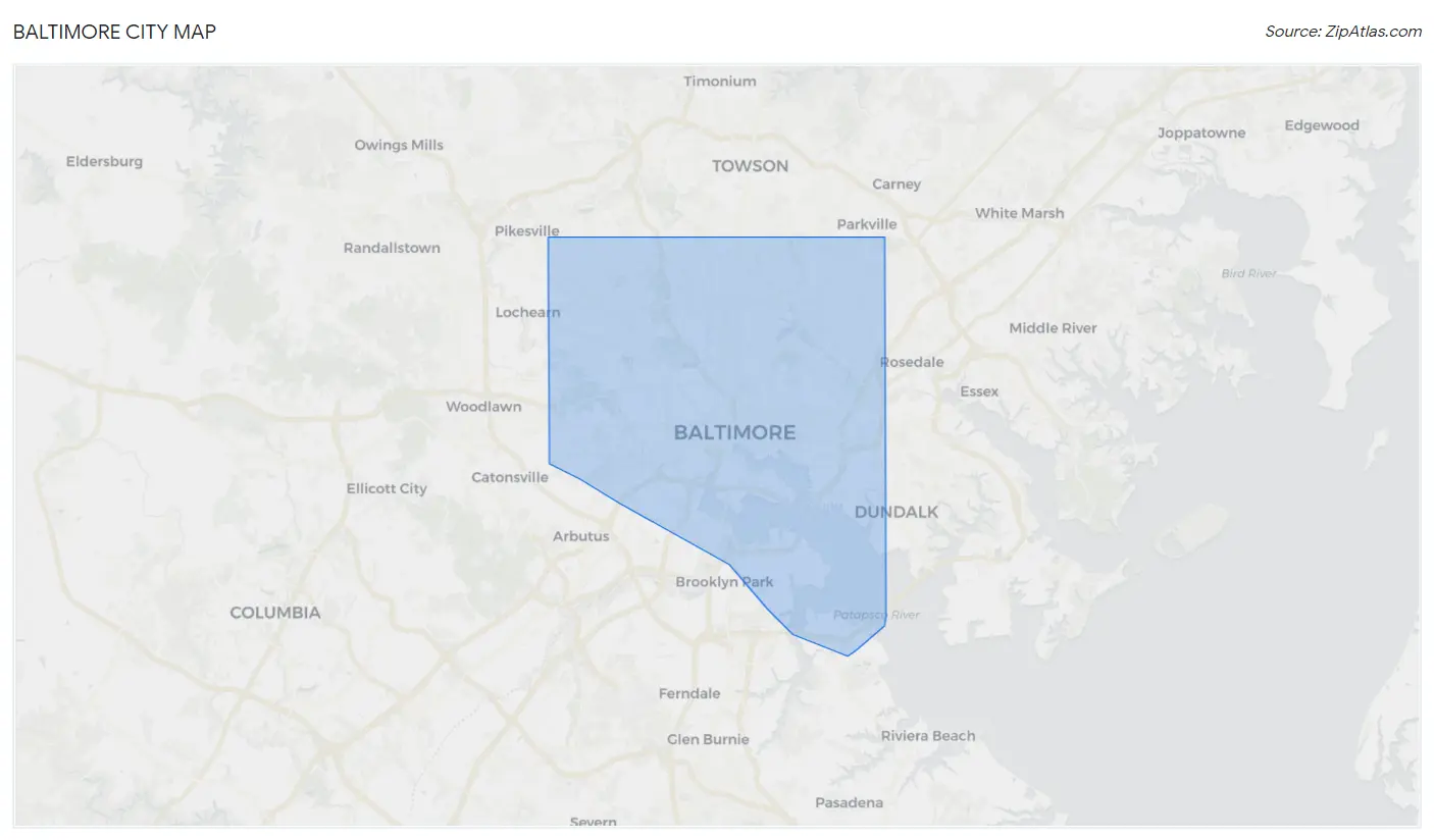 Baltimore city Map