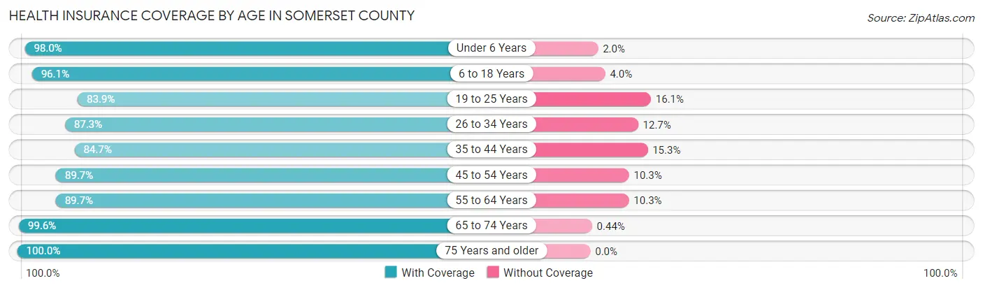 Health Insurance Coverage by Age in Somerset County