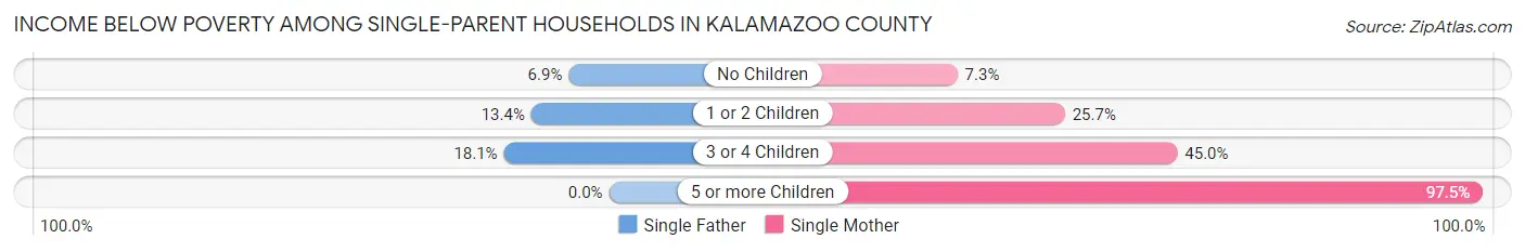 Income Below Poverty Among Single-Parent Households in Kalamazoo County
