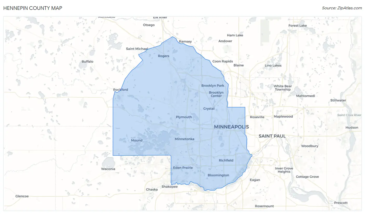 Hennepin County Map