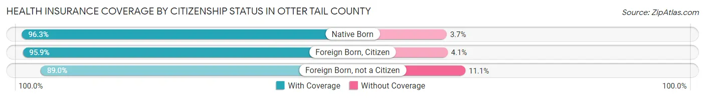 Health Insurance Coverage by Citizenship Status in Otter Tail County