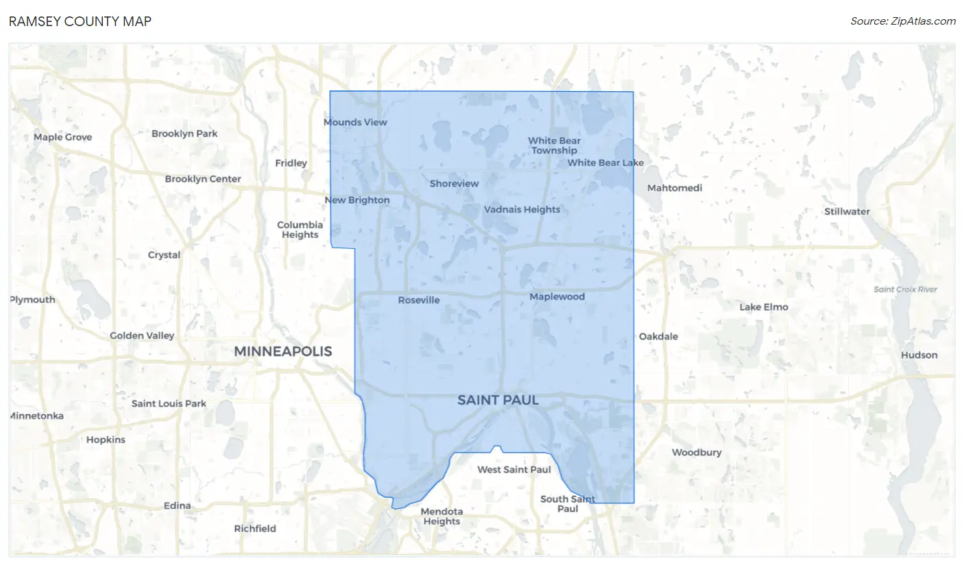 Ramsey County Map