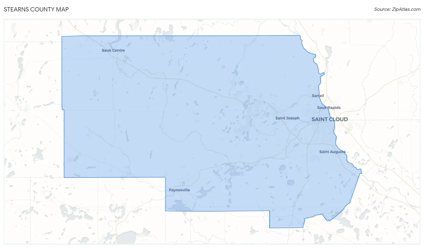 Stearns County Map