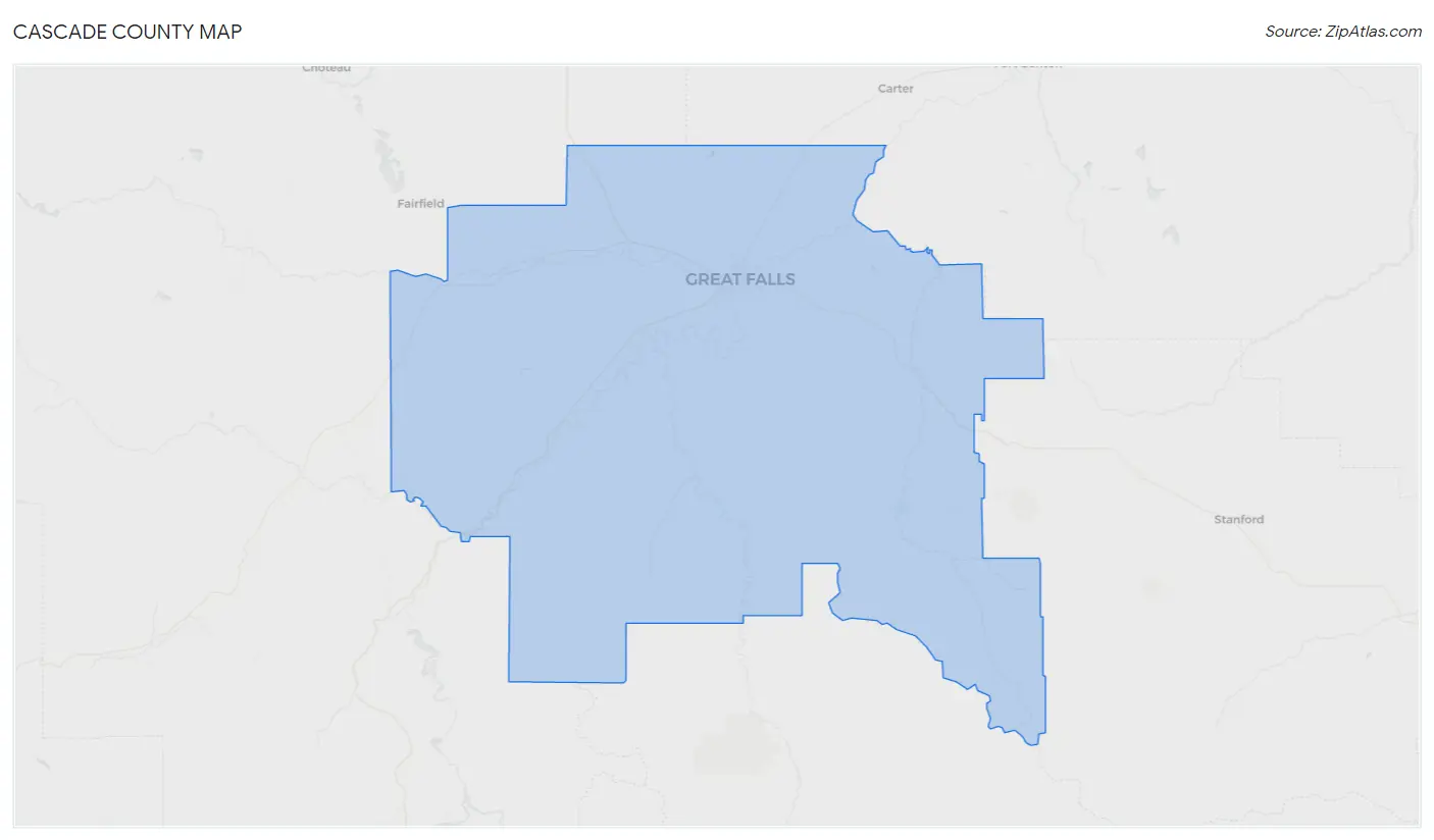 Cascade County Map