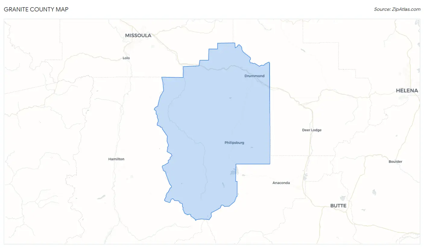 Granite County Map