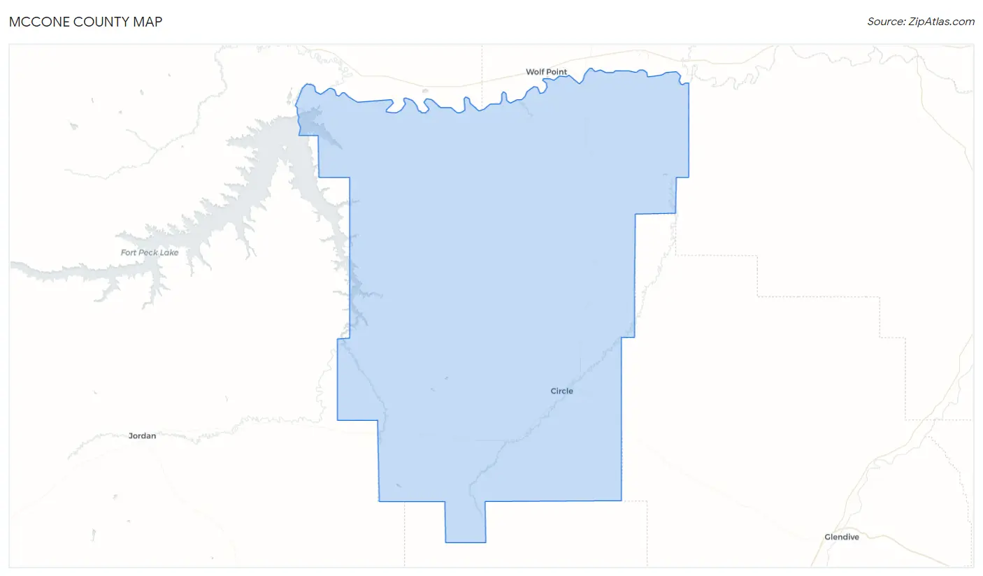 McCone County Map