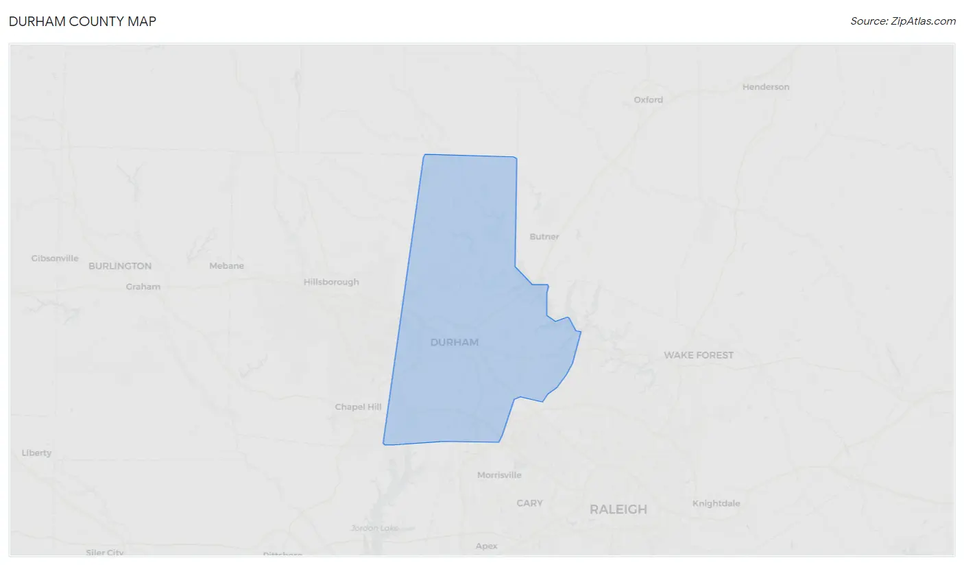 Durham County Map