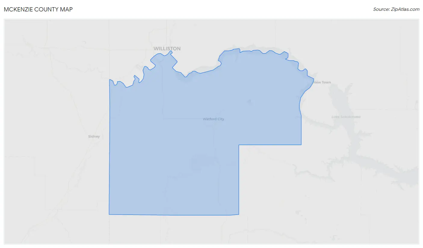 McKenzie County Map