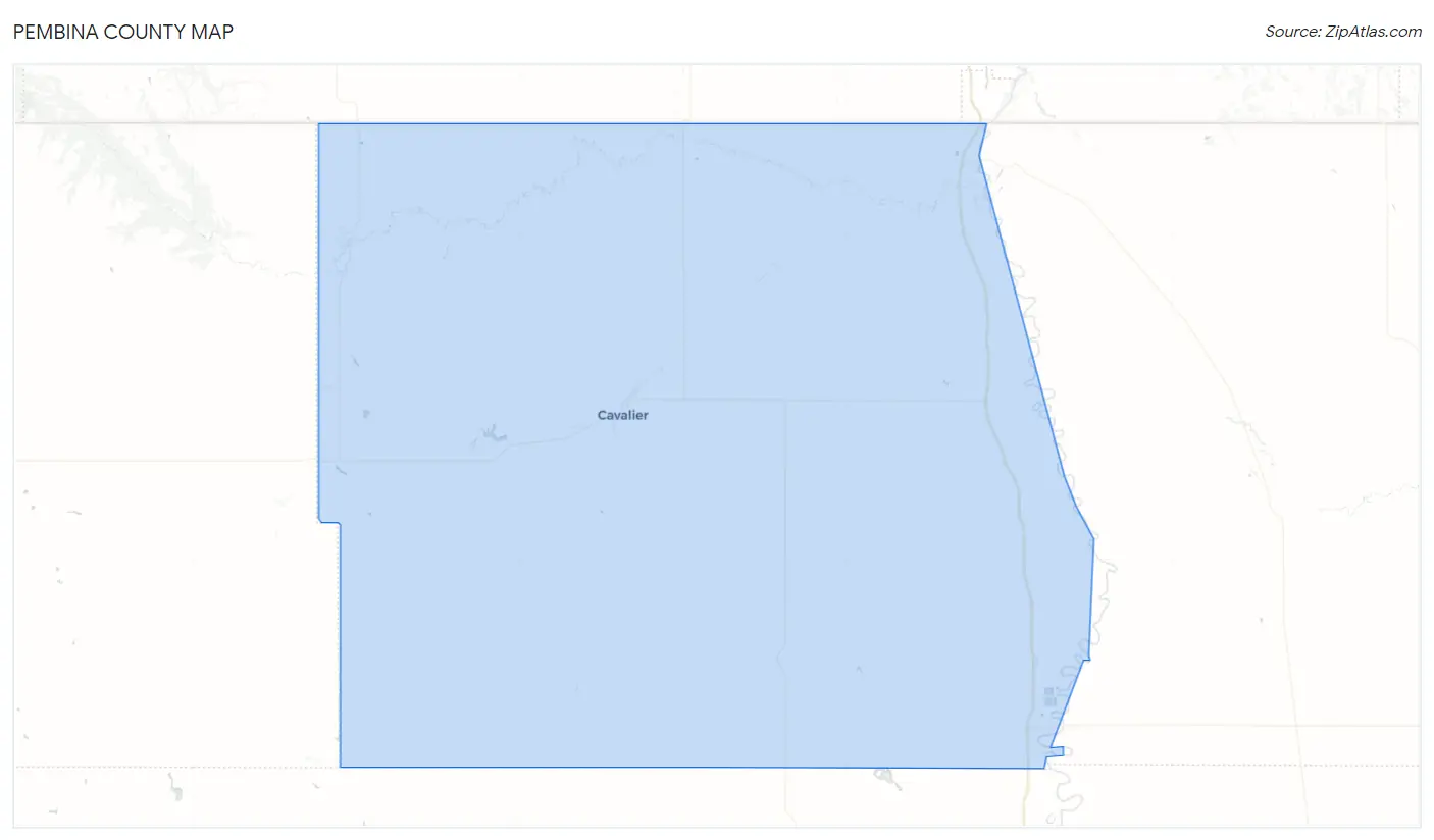 Pembina County Map