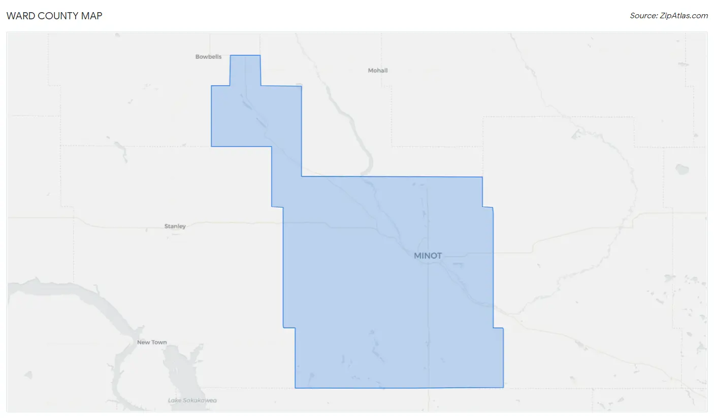 Ward County Map