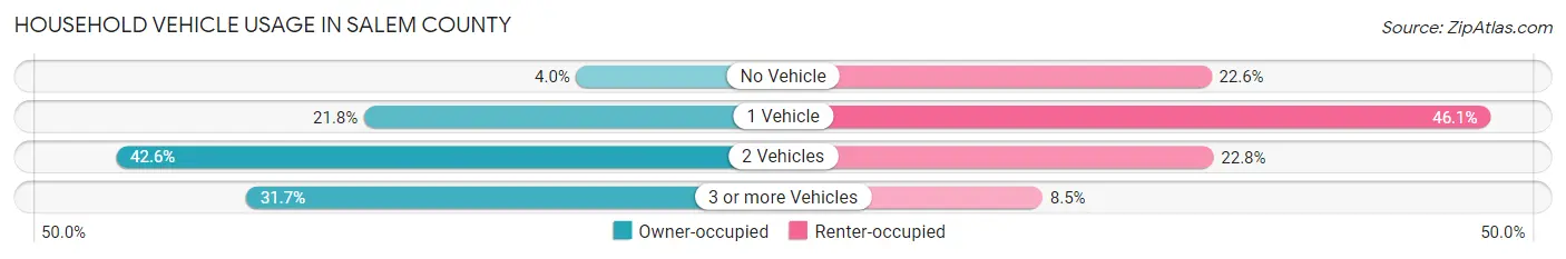Household Vehicle Usage in Salem County