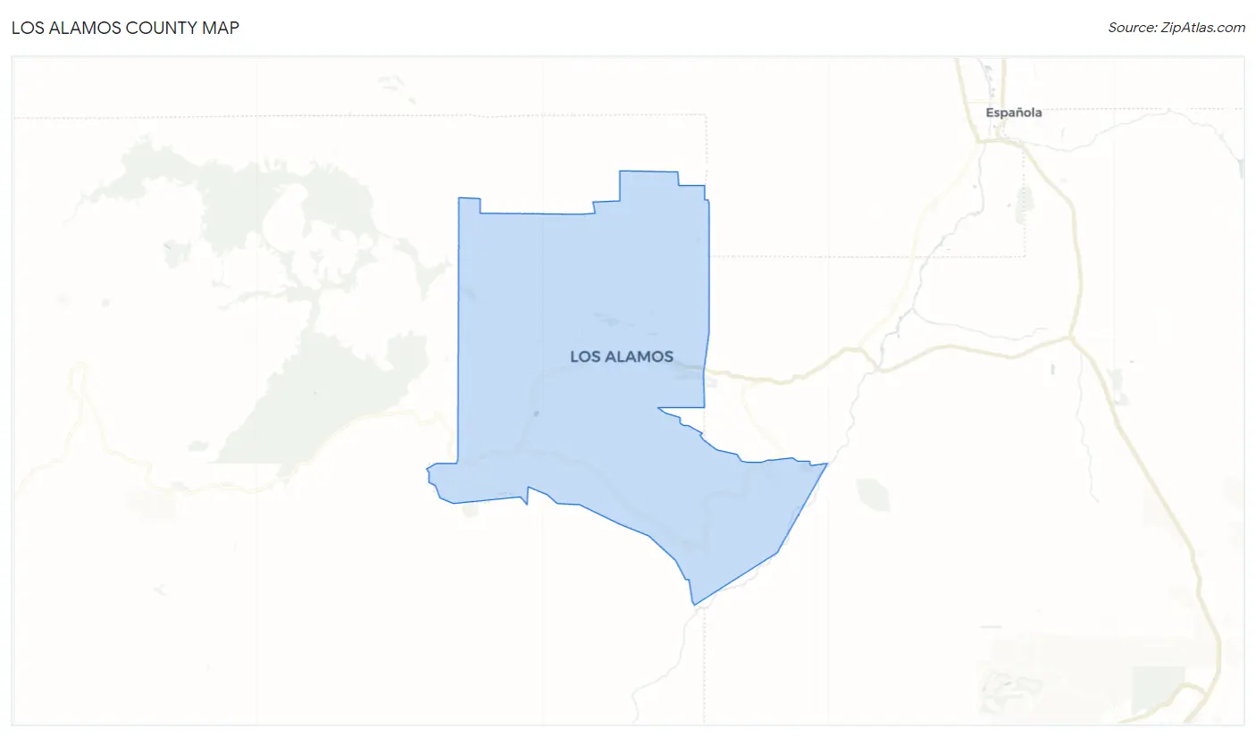 Los Alamos County Map