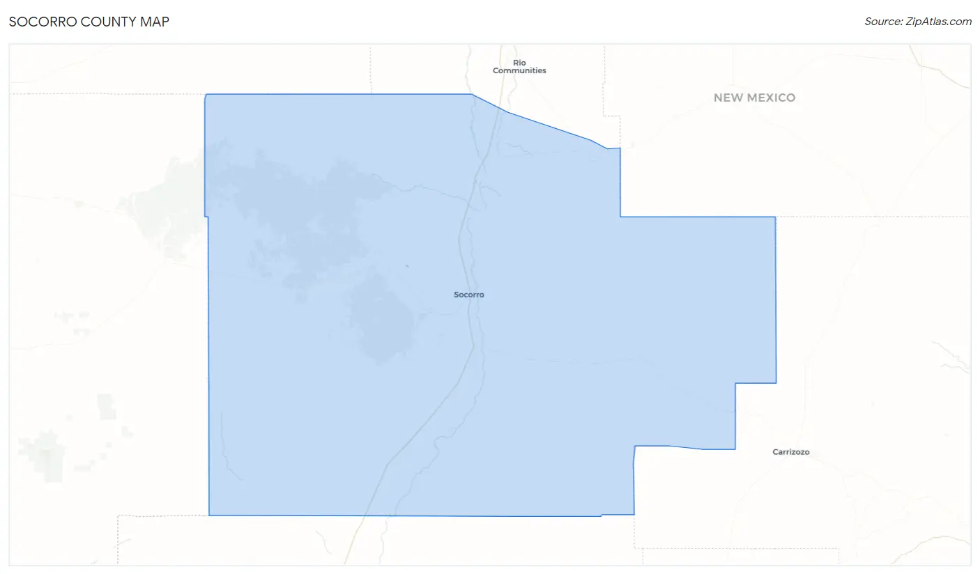 Socorro County Map