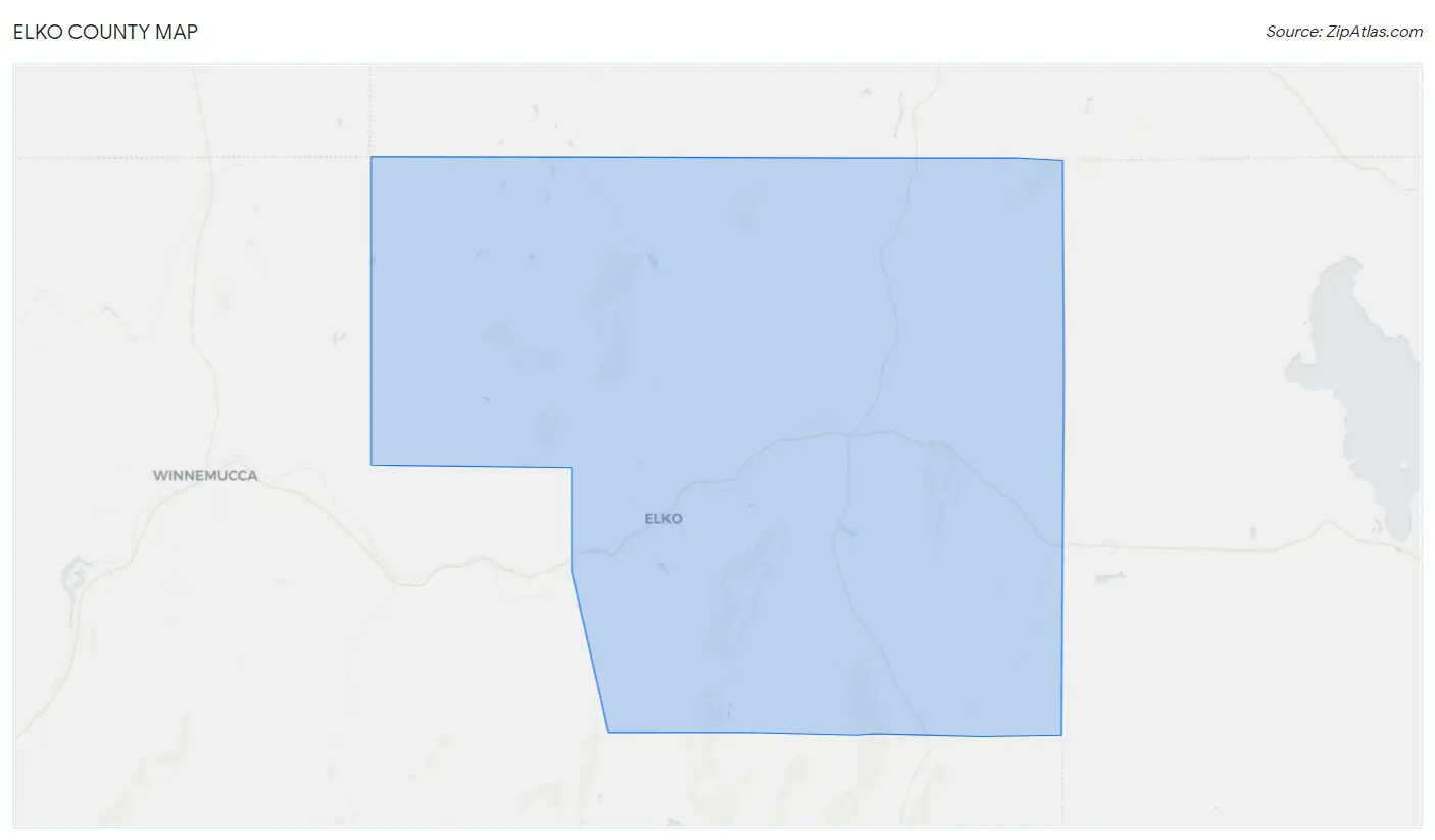 Elko County Map