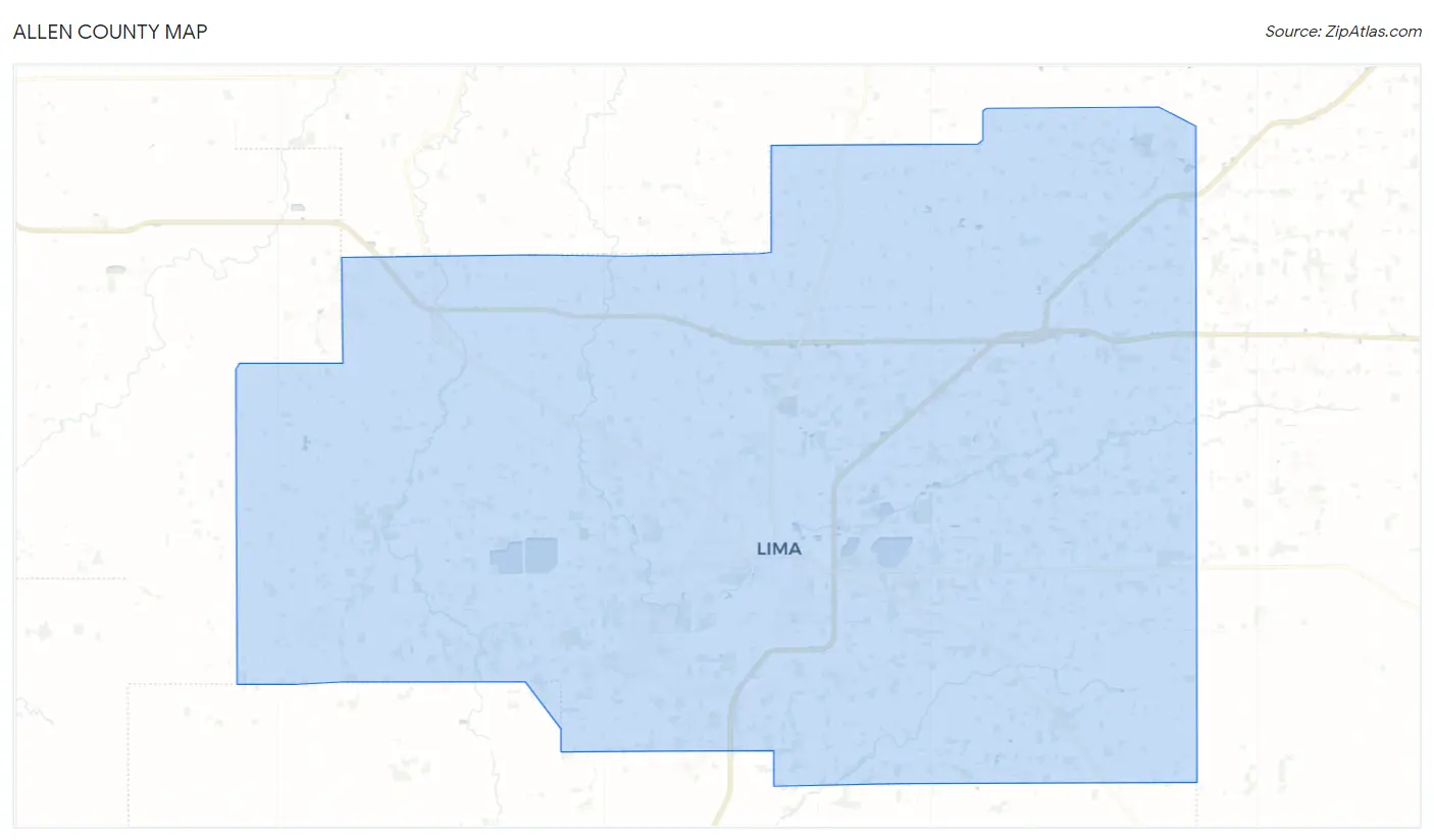 Allen County Map