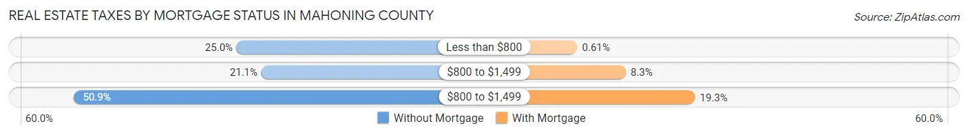 Real Estate Taxes by Mortgage Status in Mahoning County
