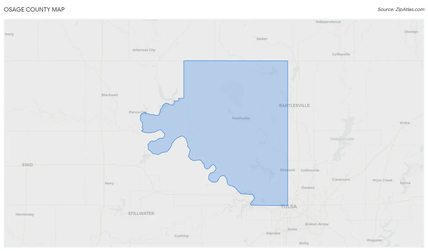 Osage County Map