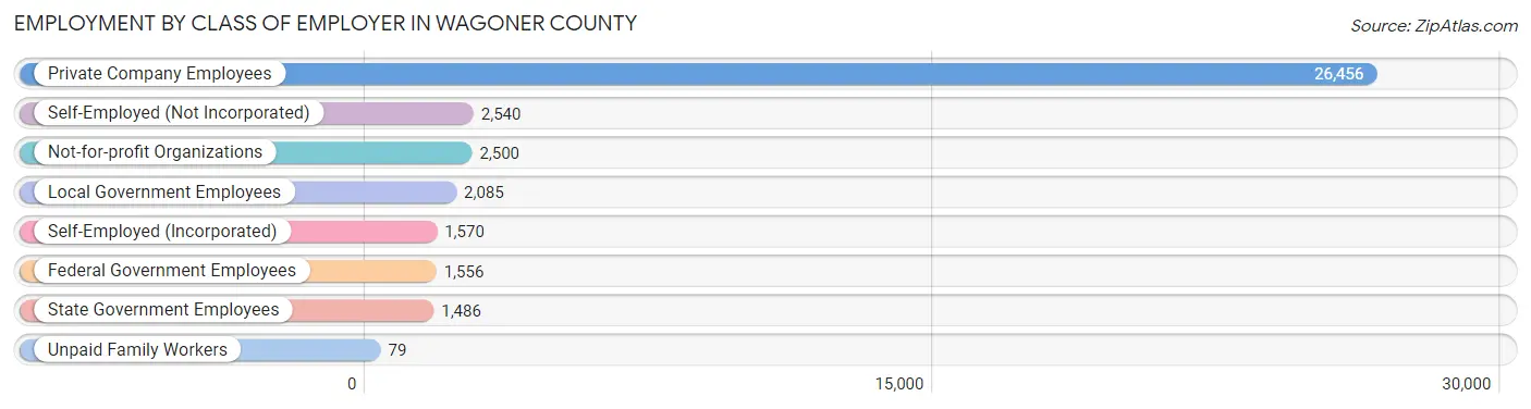 Employment by Class of Employer in Wagoner County