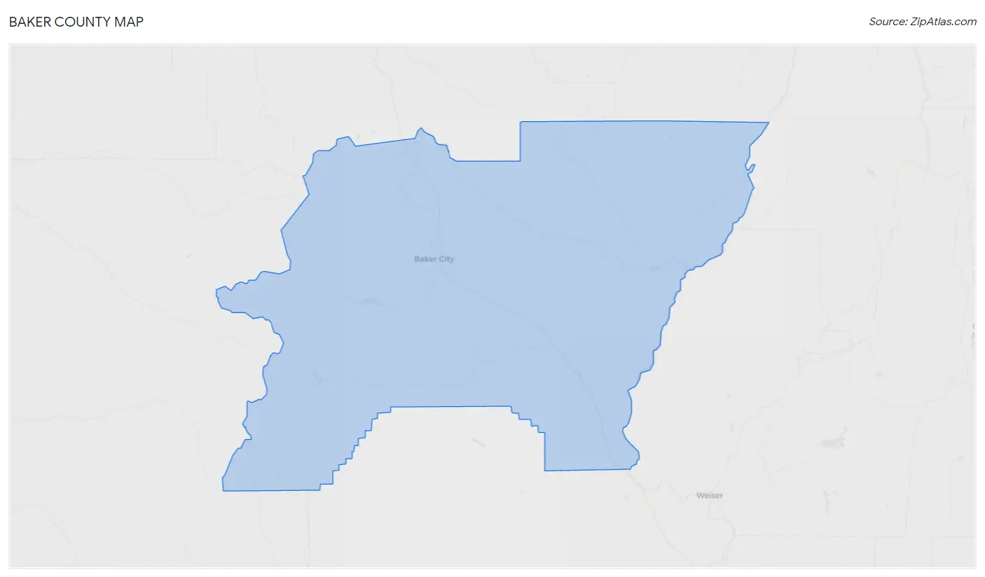 Baker County Map