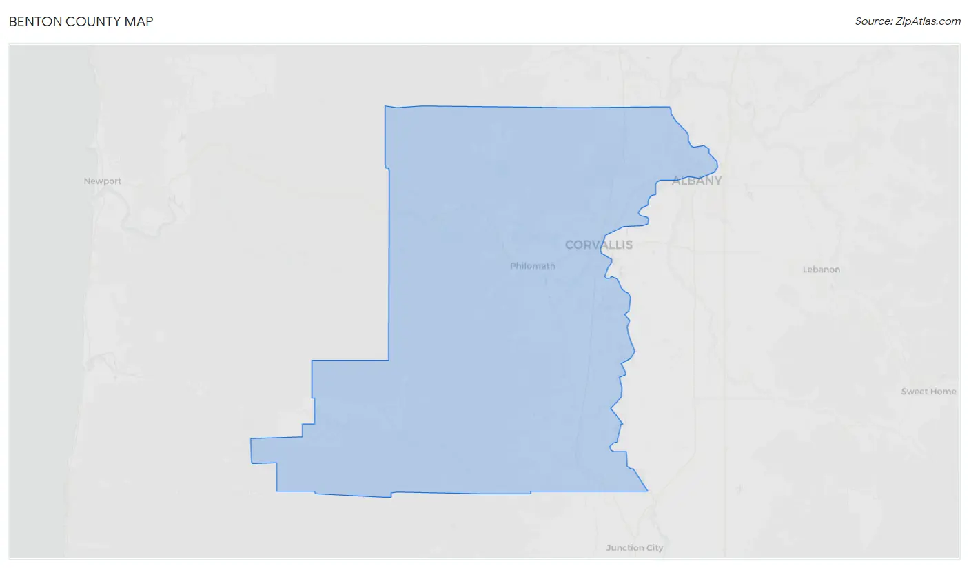 Benton County Map
