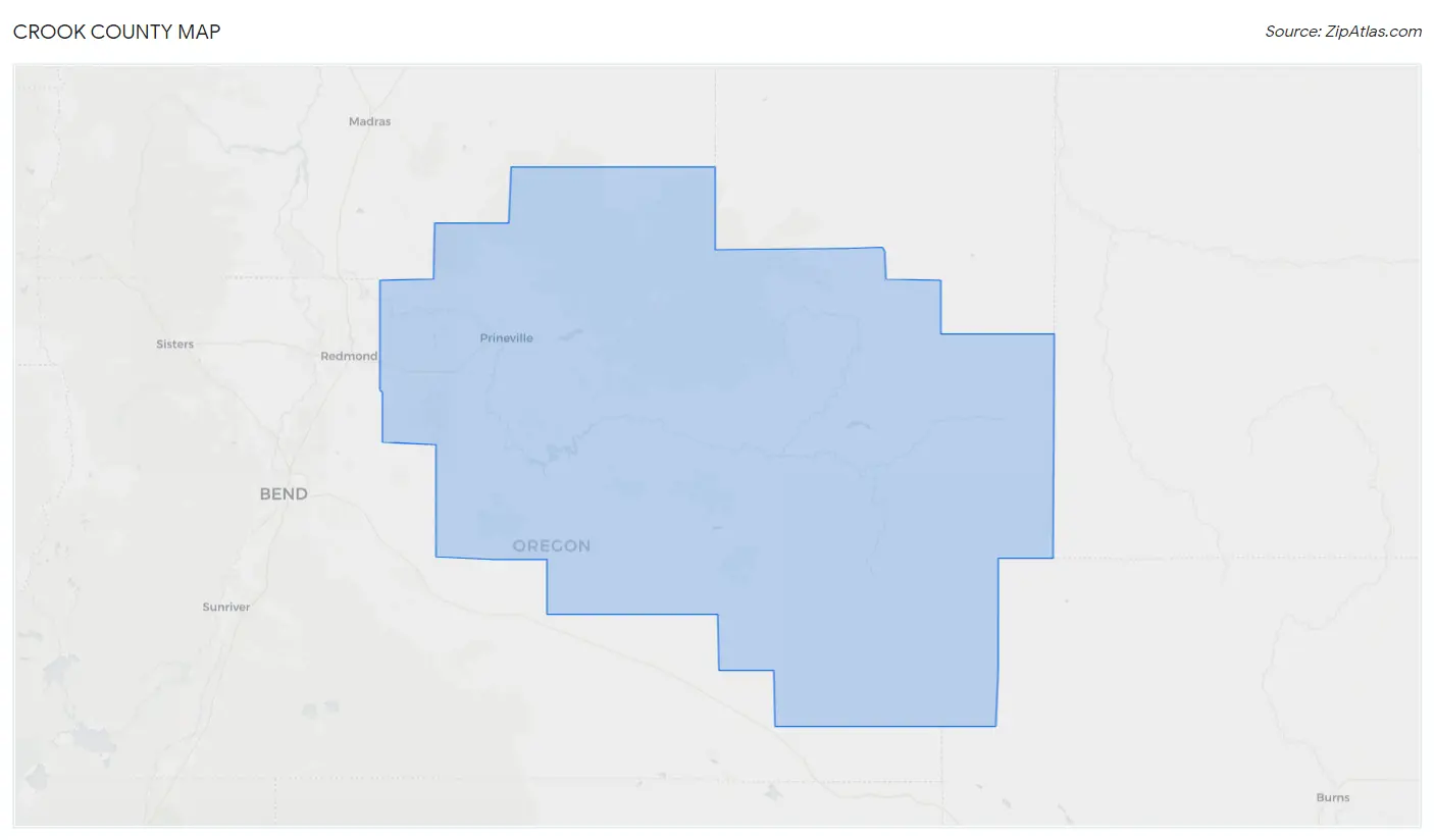 Crook County Map