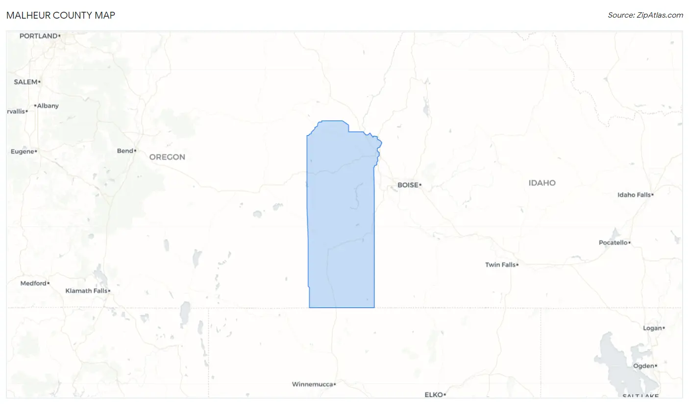 Malheur County Map