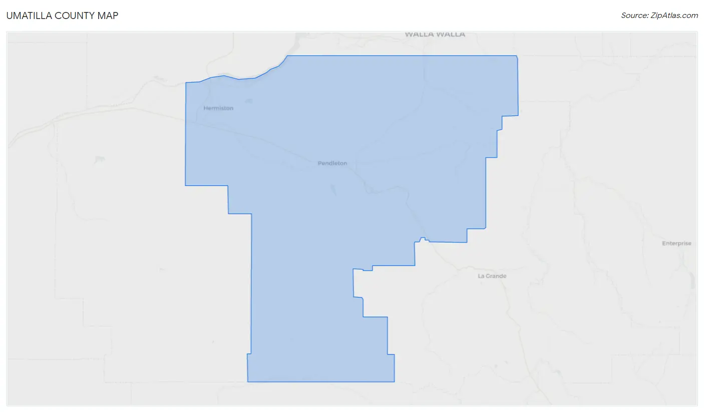 Umatilla County Map