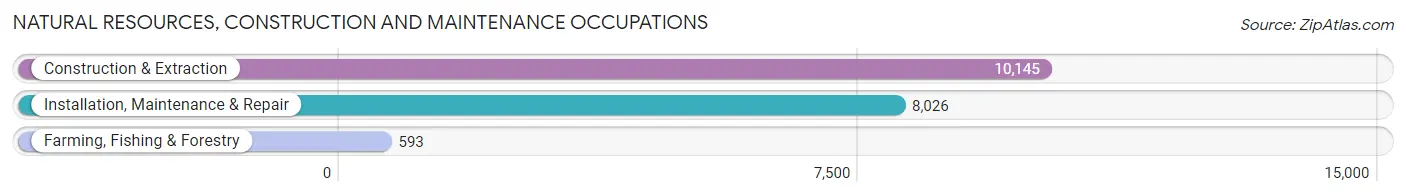 Natural Resources, Construction and Maintenance Occupations in Delaware County
