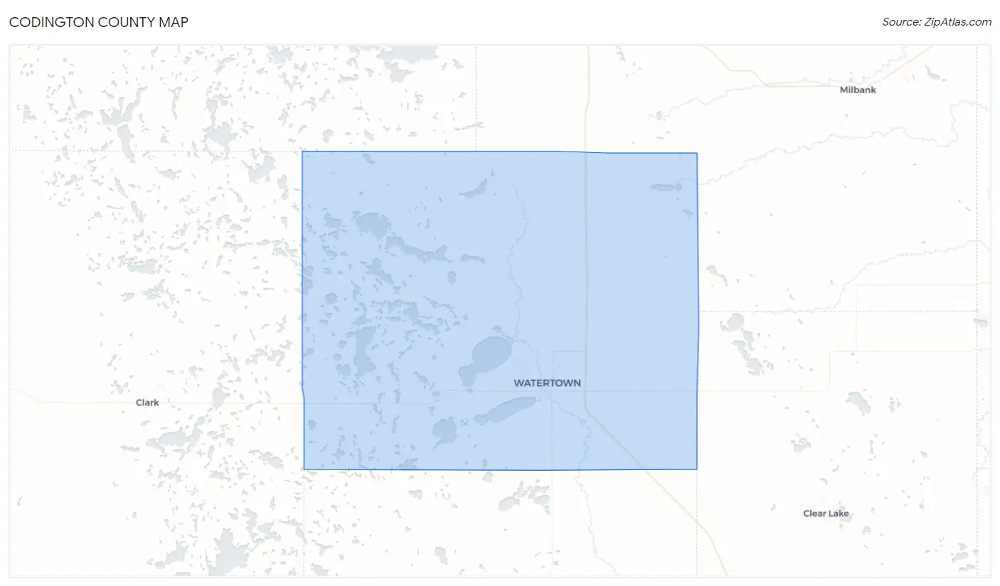 Codington County Map