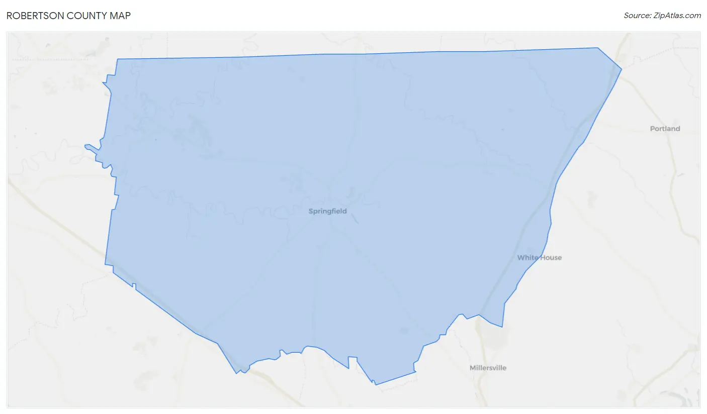 Robertson County Map