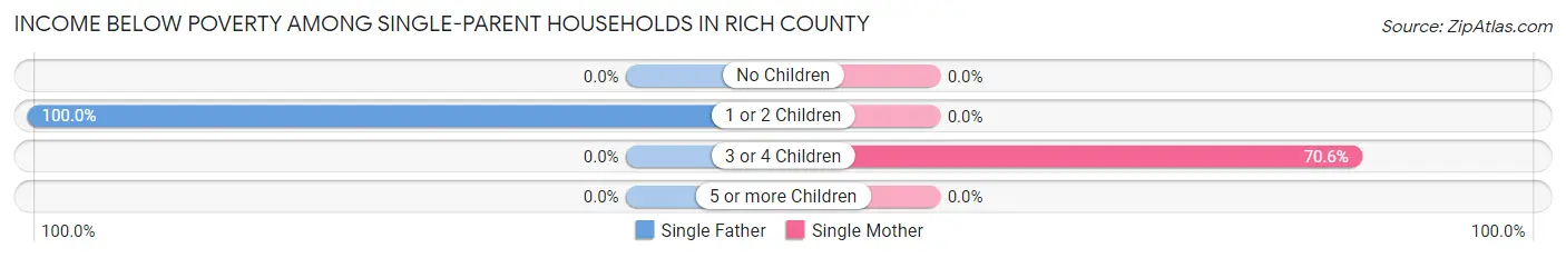 Income Below Poverty Among Single-Parent Households in Rich County