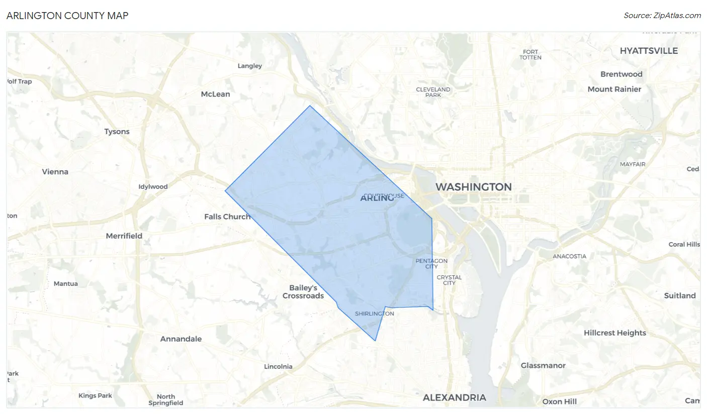 Arlington County Map
