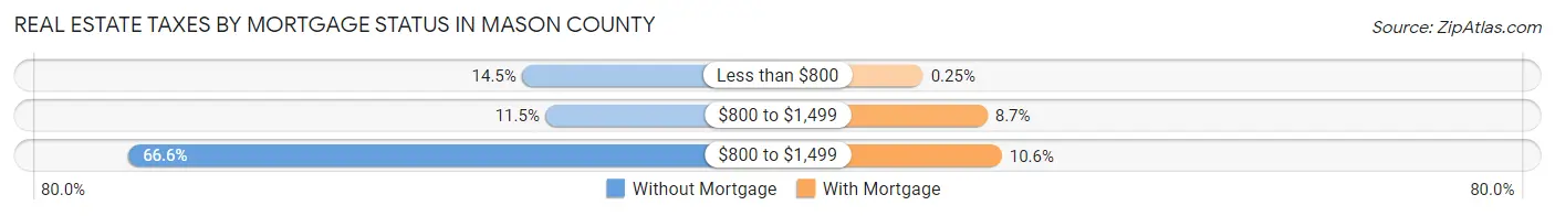 Real Estate Taxes by Mortgage Status in Mason County