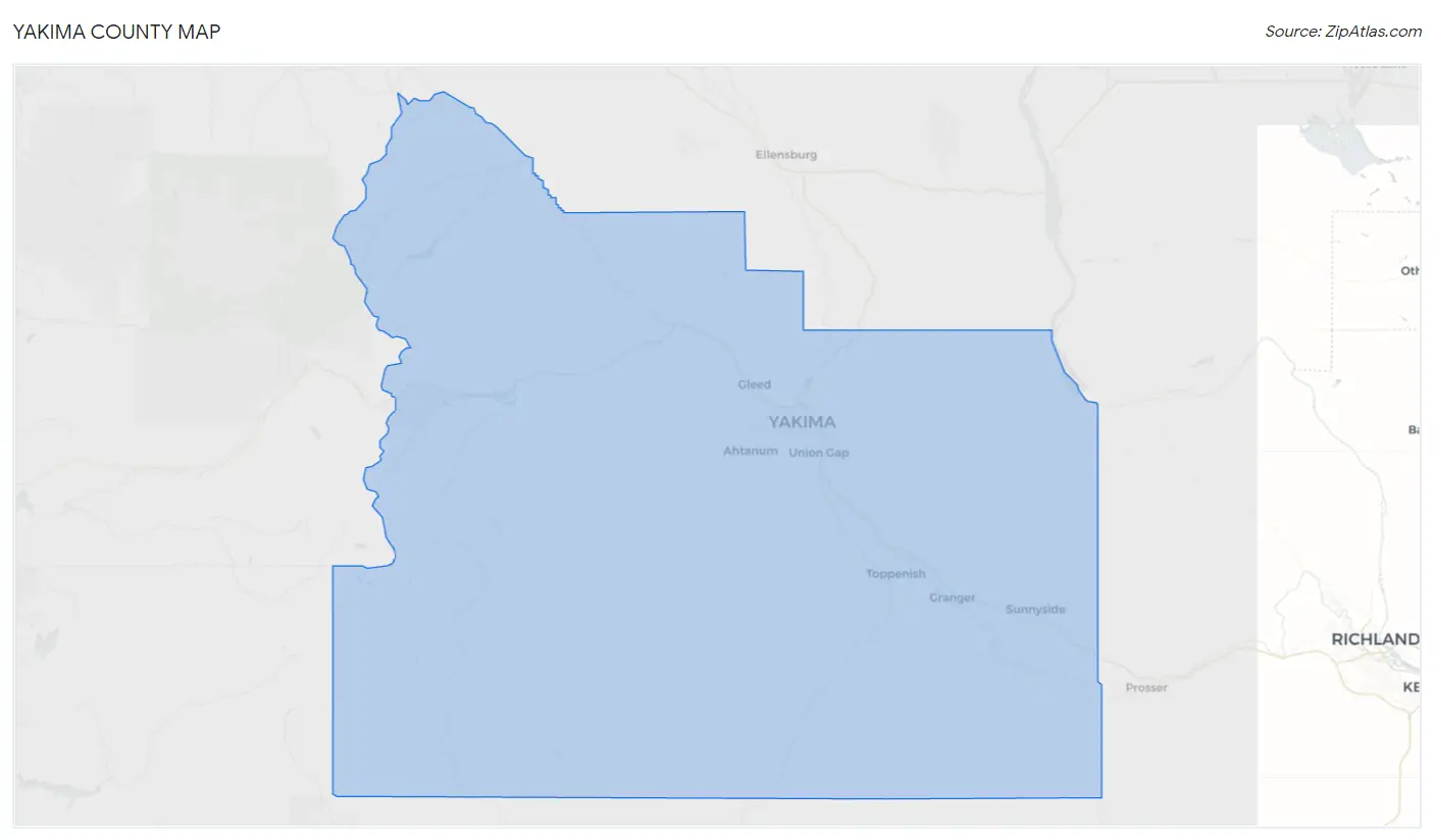 Yakima County Map
