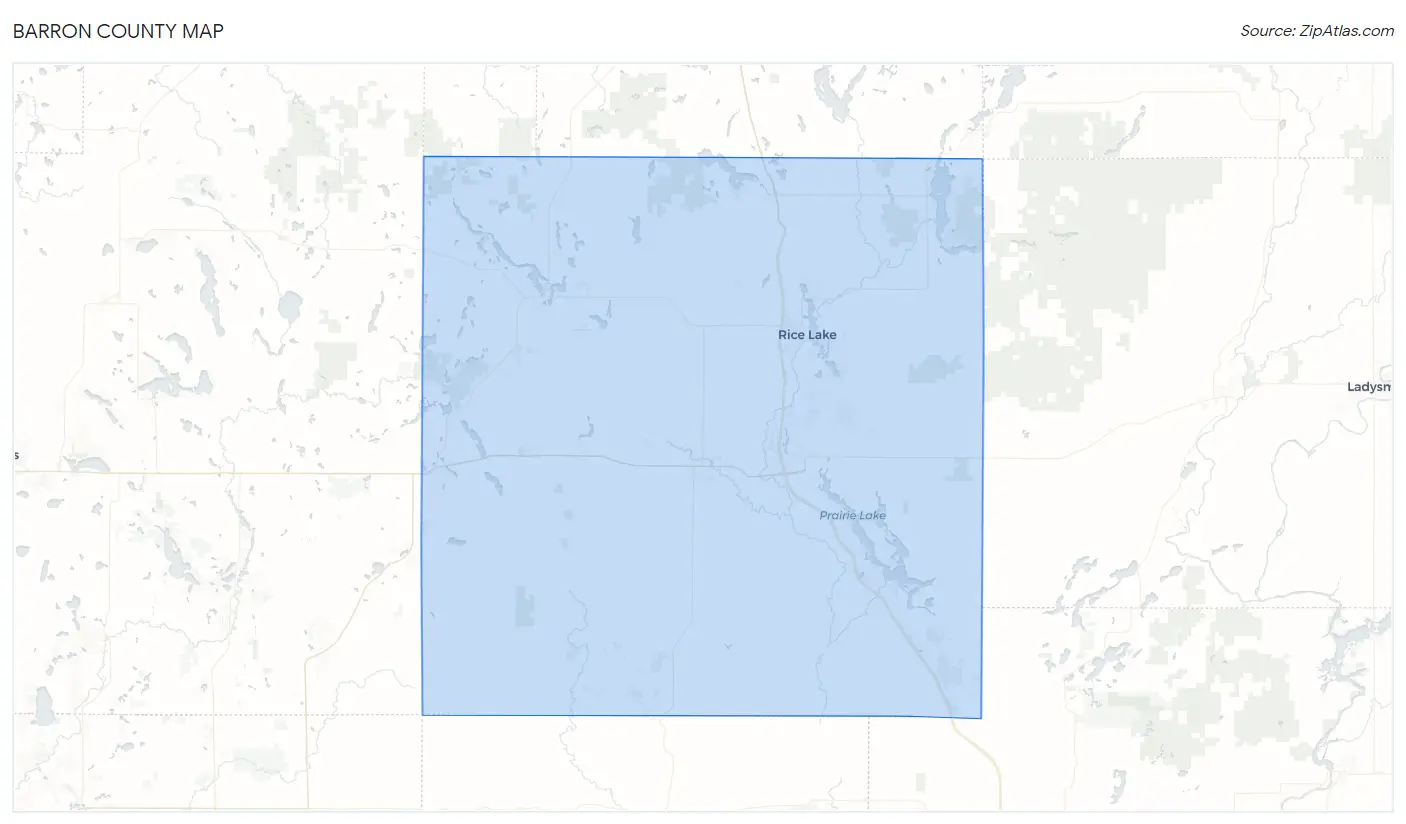 Barron County Map