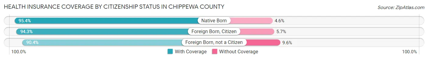 Health Insurance Coverage by Citizenship Status in Chippewa County