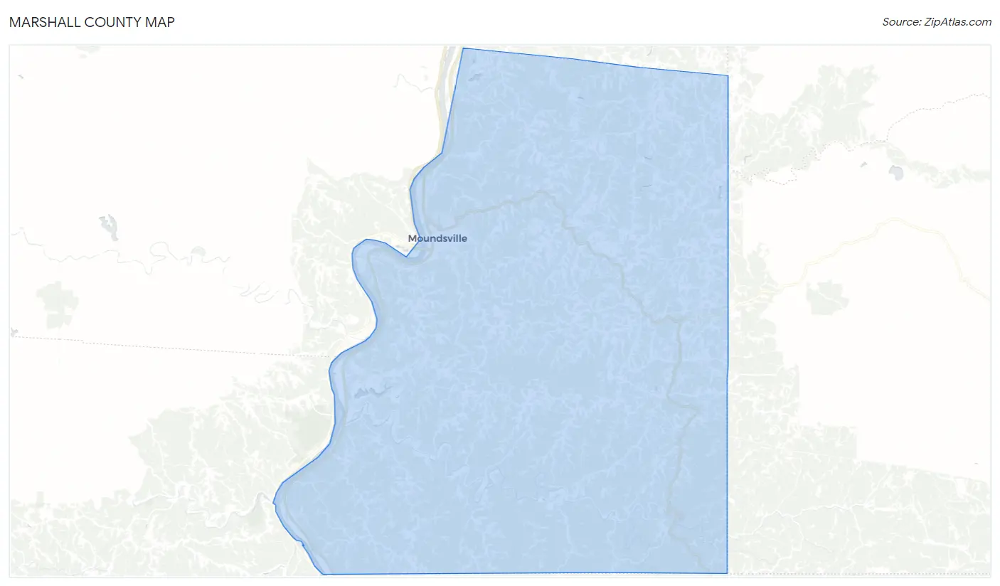 Marshall County Map