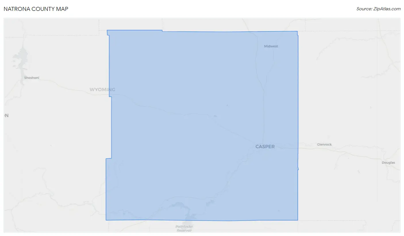 Natrona County Map