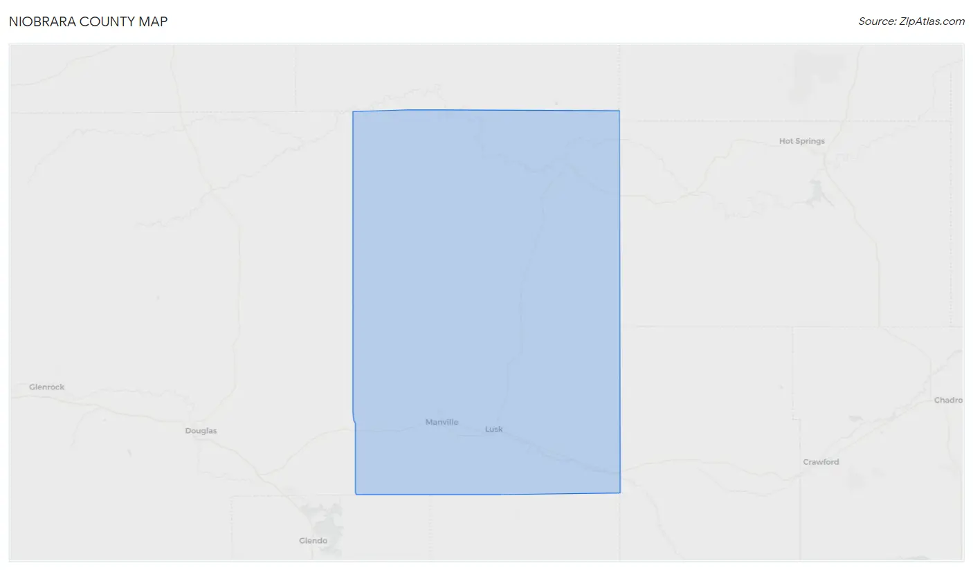 Niobrara County Map