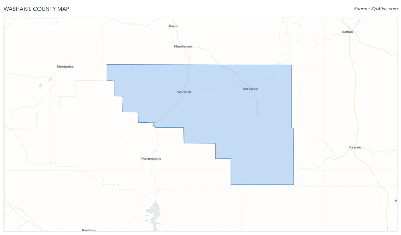 Washakie County Map