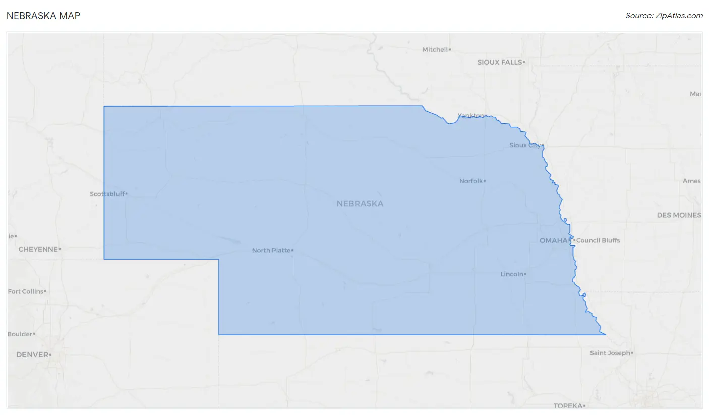 Nebraska Map