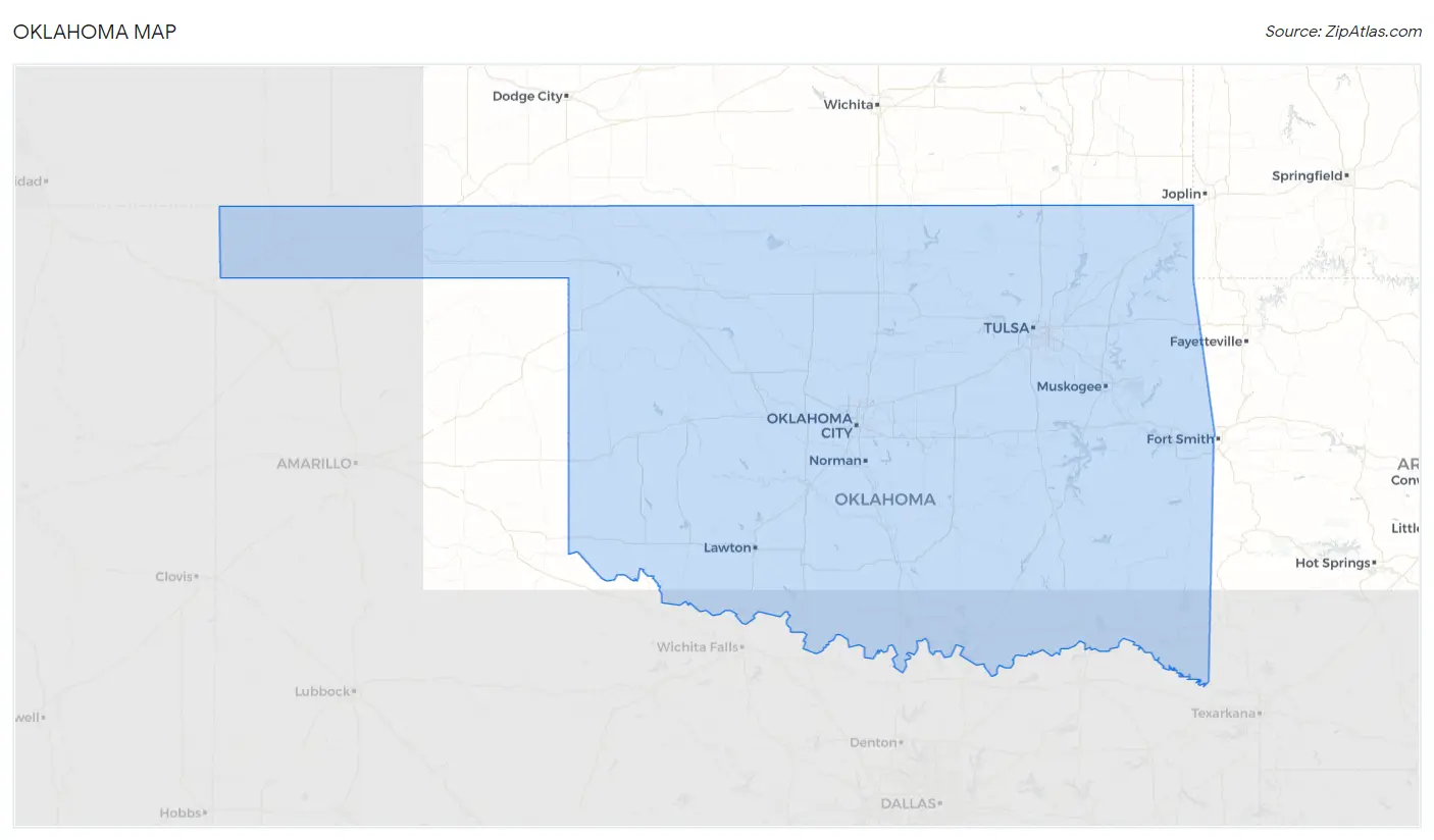 Oklahoma Map