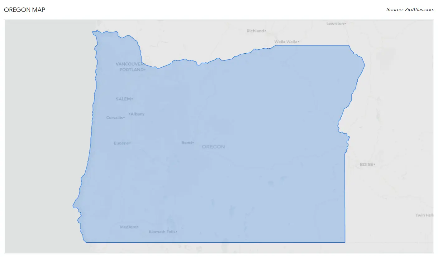 Oregon Map
