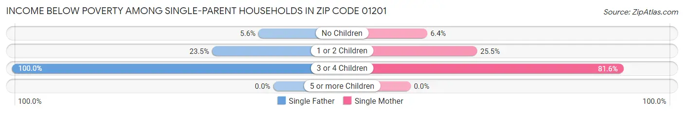 Income Below Poverty Among Single-Parent Households in Zip Code 01201
