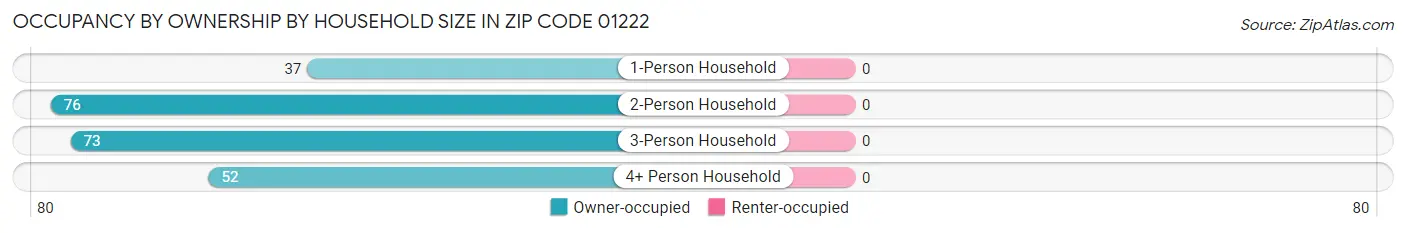 Occupancy by Ownership by Household Size in Zip Code 01222
