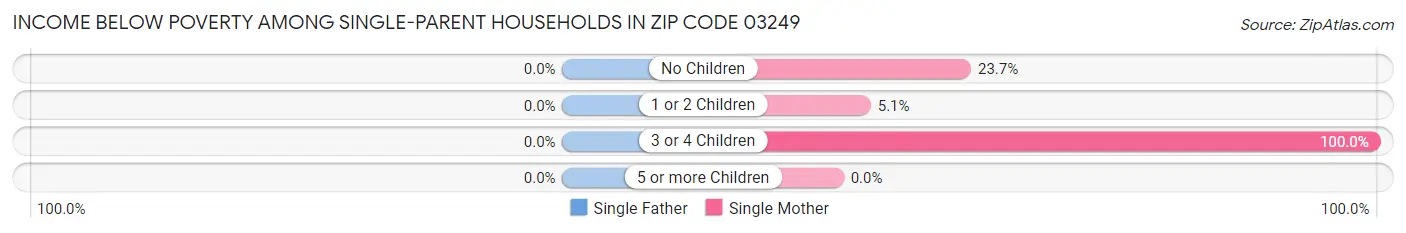 Income Below Poverty Among Single-Parent Households in Zip Code 03249